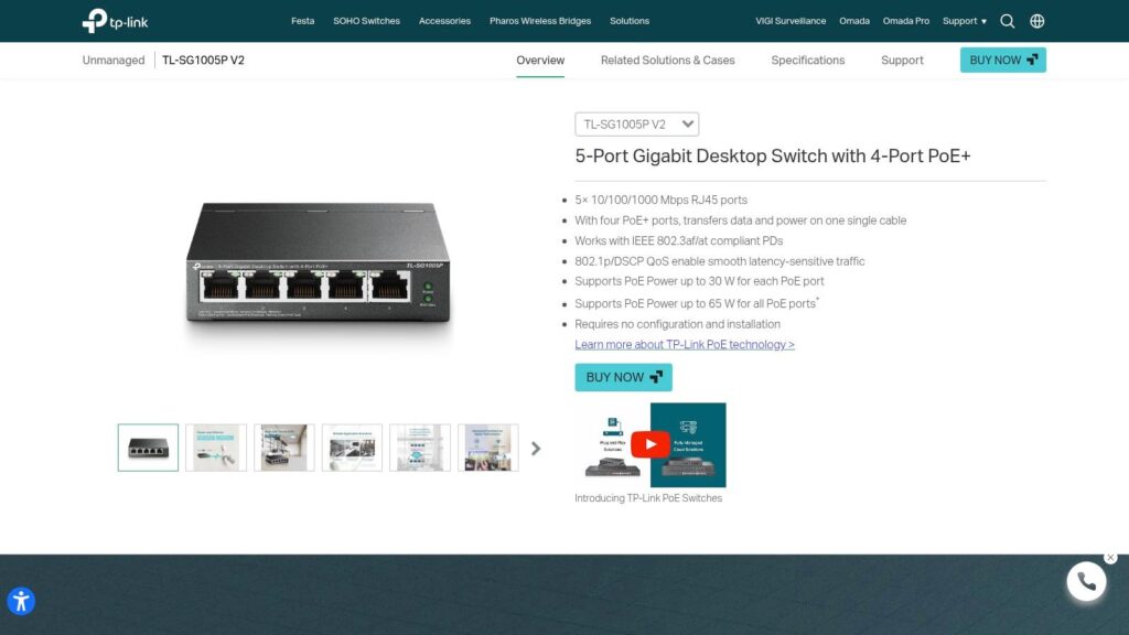 Switch PoE 4 Port Models
