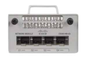 cisco-network-module-c9300-nm-4g-uplink-module-for-catalyst-9300-with-4×1g-sfp-ports-hot-swappable-field-replaceable